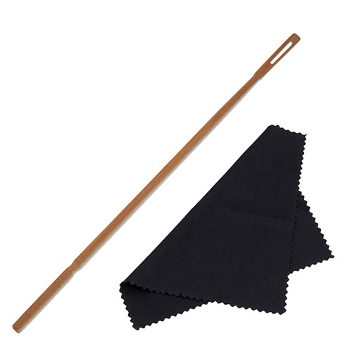 Cleaning rod with cloth - cloth, flute