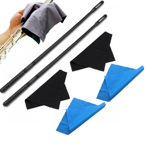Flute cleaning rod and cloth - cleaning,